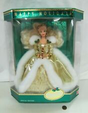 1994 Happy Holidays Blonde Barbie Doll NRFB Mattel #12155 for sale 