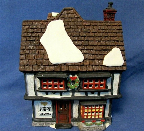 Dept 56 Dicken's Village Tutbury Printer #55689 Heritage Christmas Light Works - Picture 5 of 10