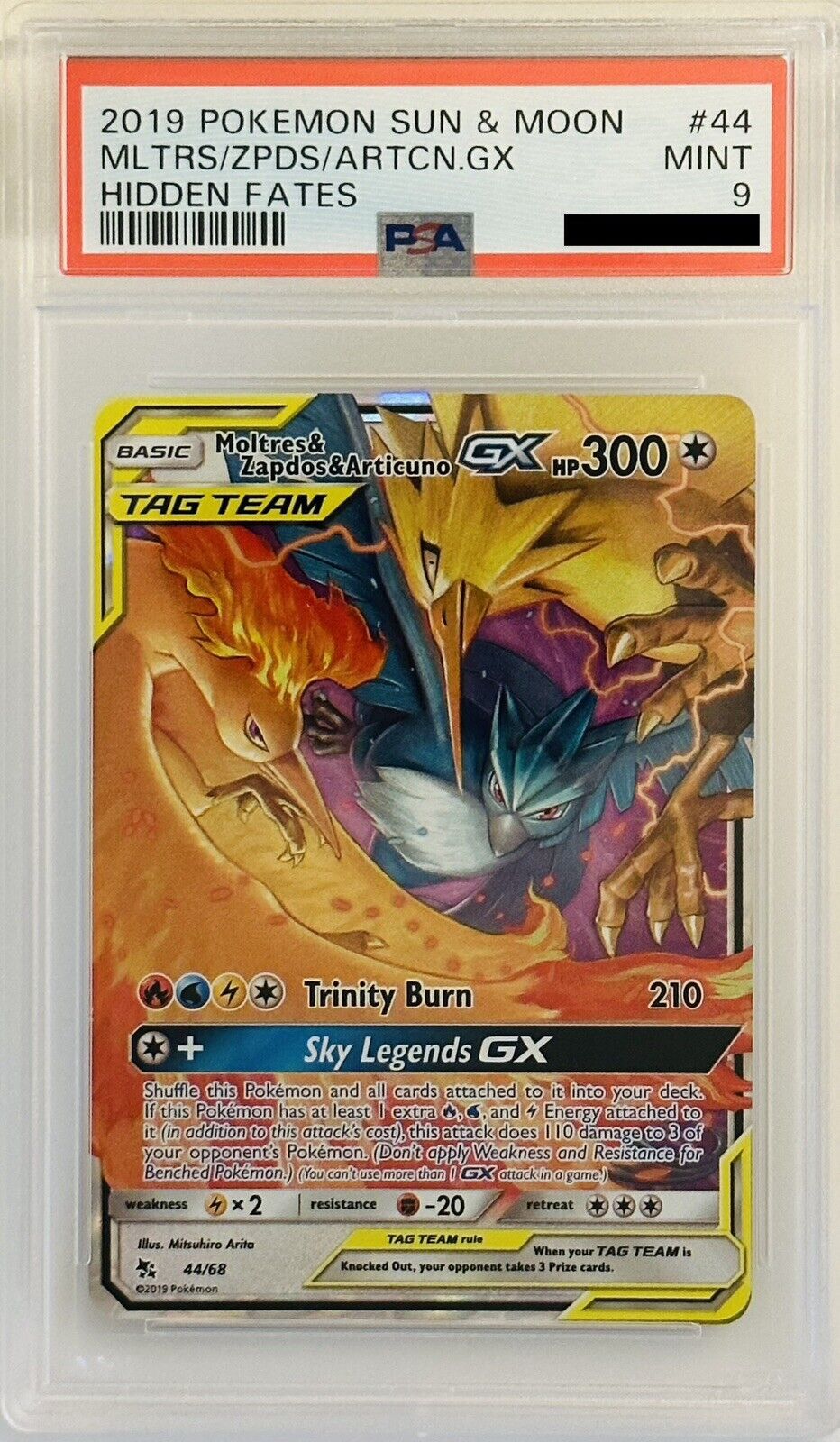 The Pokémon Company - Pokémon - Graded Card Moltres & Zapdos & Articuno GX  - 2019 - Catawiki