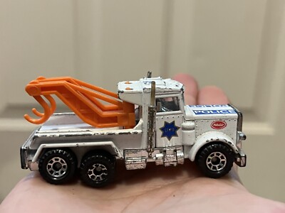 Matchbox 1981 Peterbilt SFPD Police M9 Tow Truck White | eBay