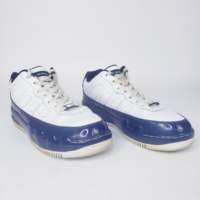 NIKE AIR JORDAN “AJF 9 FUSION” WHITE/METALLIC-BLUE MENS SIZE  display picture 1