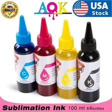 USA 400ML Sublimation Ink for Epson ET-2760 2720 4800 2803 15000 WF 7710 7720