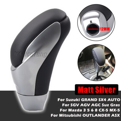 SilverBlack For Suzuki GRAND VITARA SX4 Swift Wagon Gear Shift Knob Shifter Boot