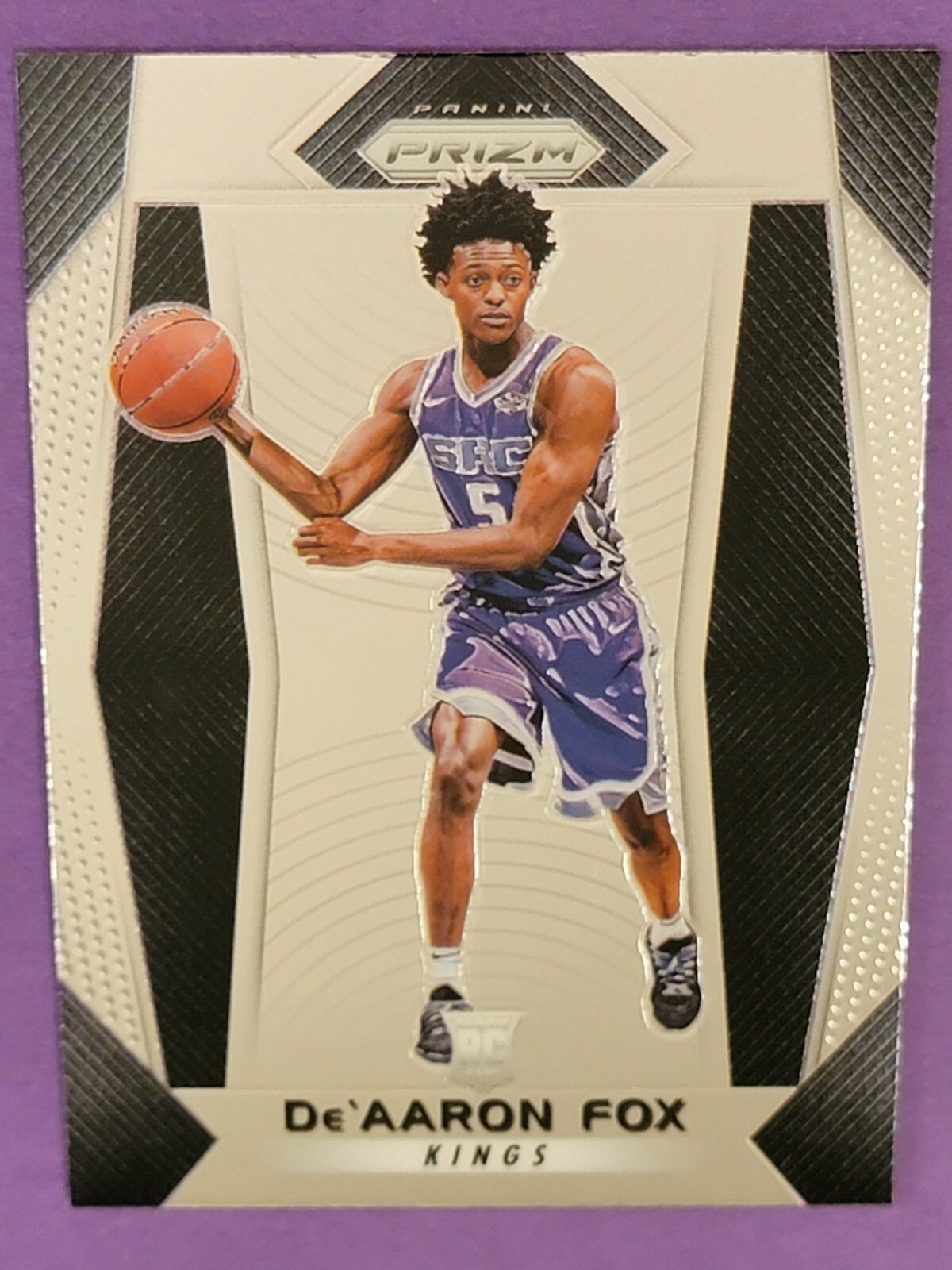 De'Aaron Fox 2017-18 Panini Prizm #24 Sacramento Kings  Rookie
