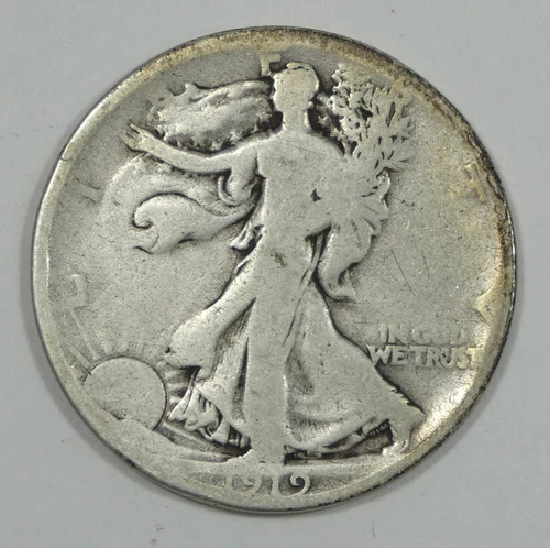 1919 Walking Liberty Half Dollar GOOD Silver 50c