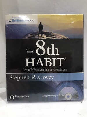 The 8th Habit audio self help from effectiveness to greatness 3 cd's new sealed