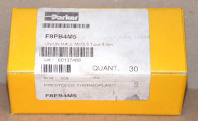 Parker Ermeto F8PB4M5 Prestolok Verschraubung 30 Stück NEU OVP