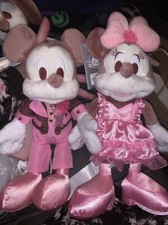 2023 Disney Store Mickey  Minnie Mouse Set Couple Plush Pair Valentine  s Day