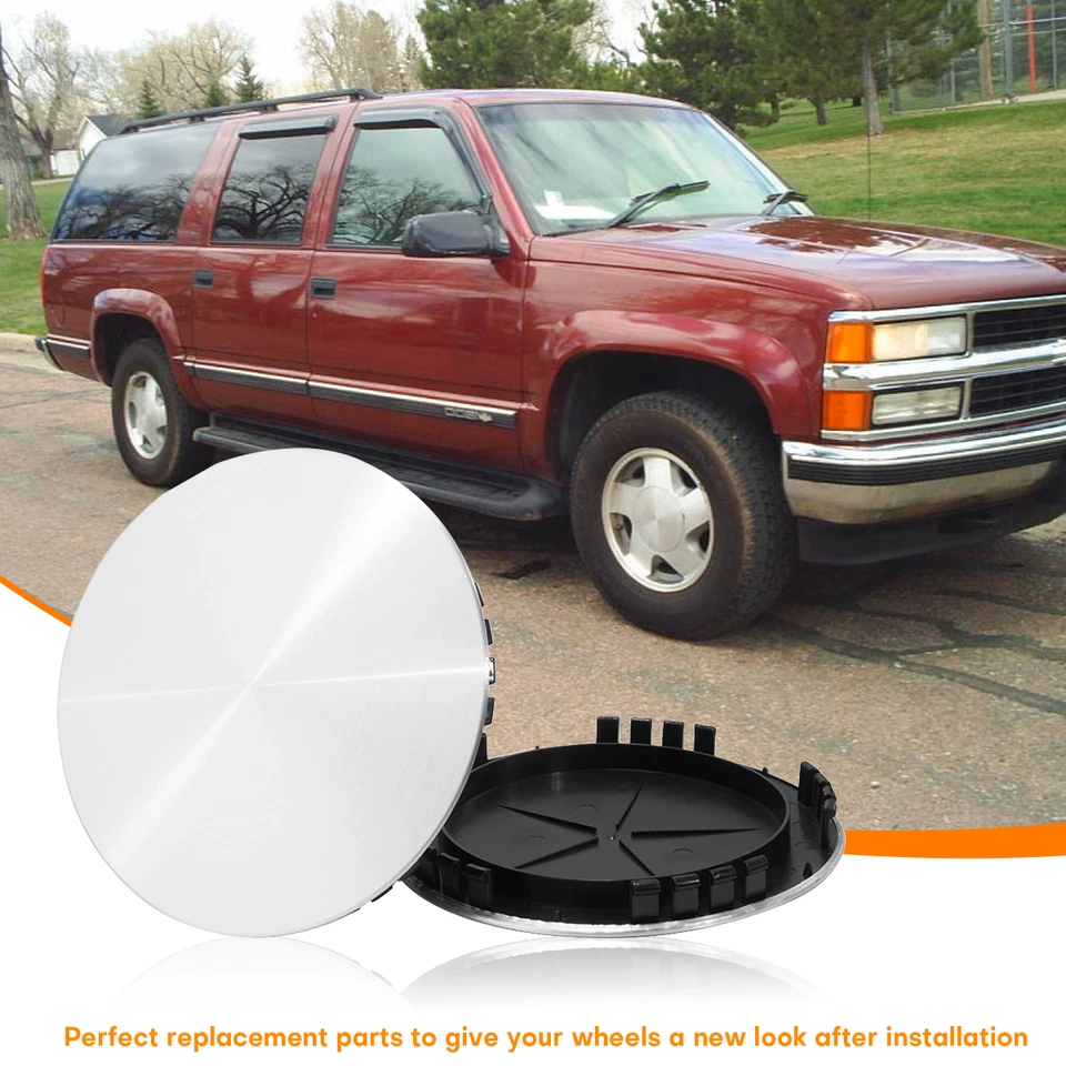 190mm 7.48in Wheel Center Caps for Silverado Suburban Tahoe 15650043 15650045 - Imagem 3 de 3