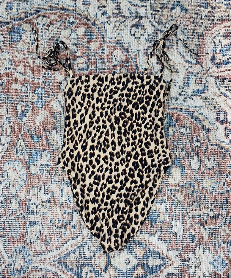 BuddyLove Bora Bora Square Neck One Piece Swimsuit In Wildcat SZ S NWT