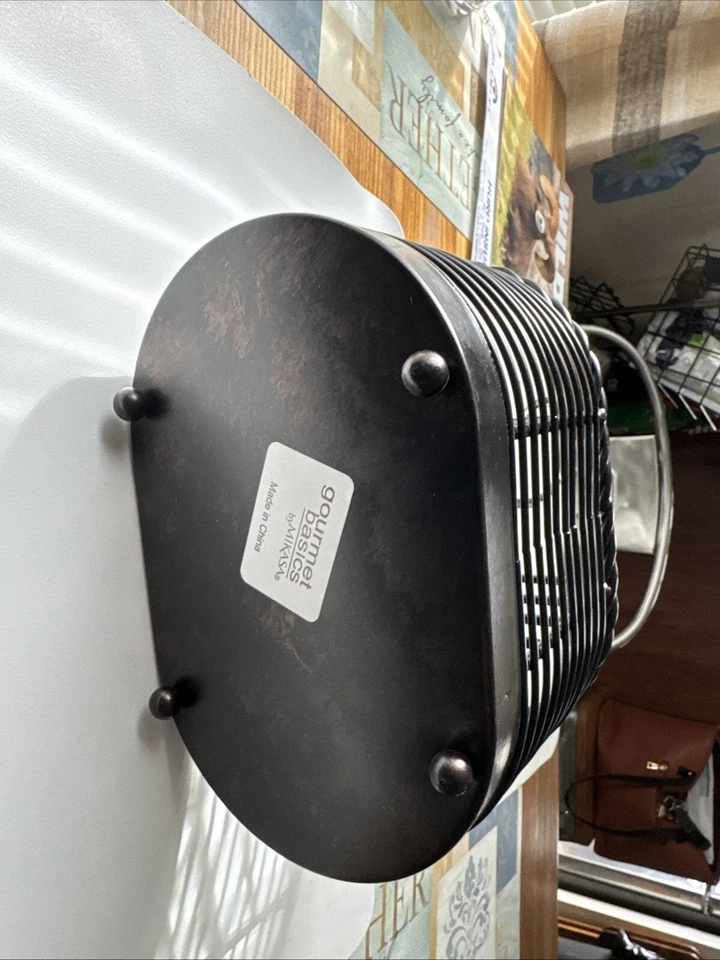 Silver Ware Basket By MIKASA gourmet Basics Black - Image 3 of 4