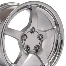 Oew Fits 17x9.5 18x10.5 Chrome C5 Corvette Deep Dish Wheels Rims Camaro