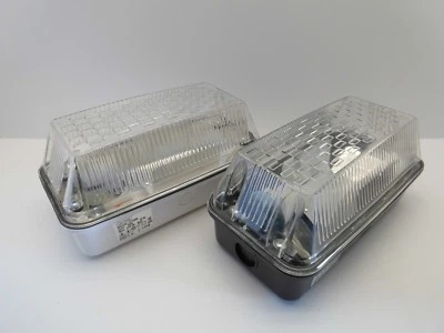 ECLIPSE S100B S100W BLACK WHITE 100W POLYCARBONATE BULKHEAD IP65 OUTDOOR FITTING