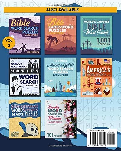 Bible Word Search Puzzles - Vol. 1 : Puzzles for Adults &amp; Seniors Based ...