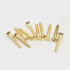 M2 M2.5 M3 Brass Slotted Countersunk Head Screws Flat Self-tapping Wood Bolt