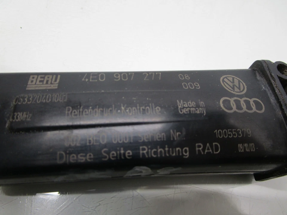 04-10 AUDI A8 QUATTRO TIRE PRESSURE MONITORING SYSTEM SENSOR OEM - Image 4 of 4