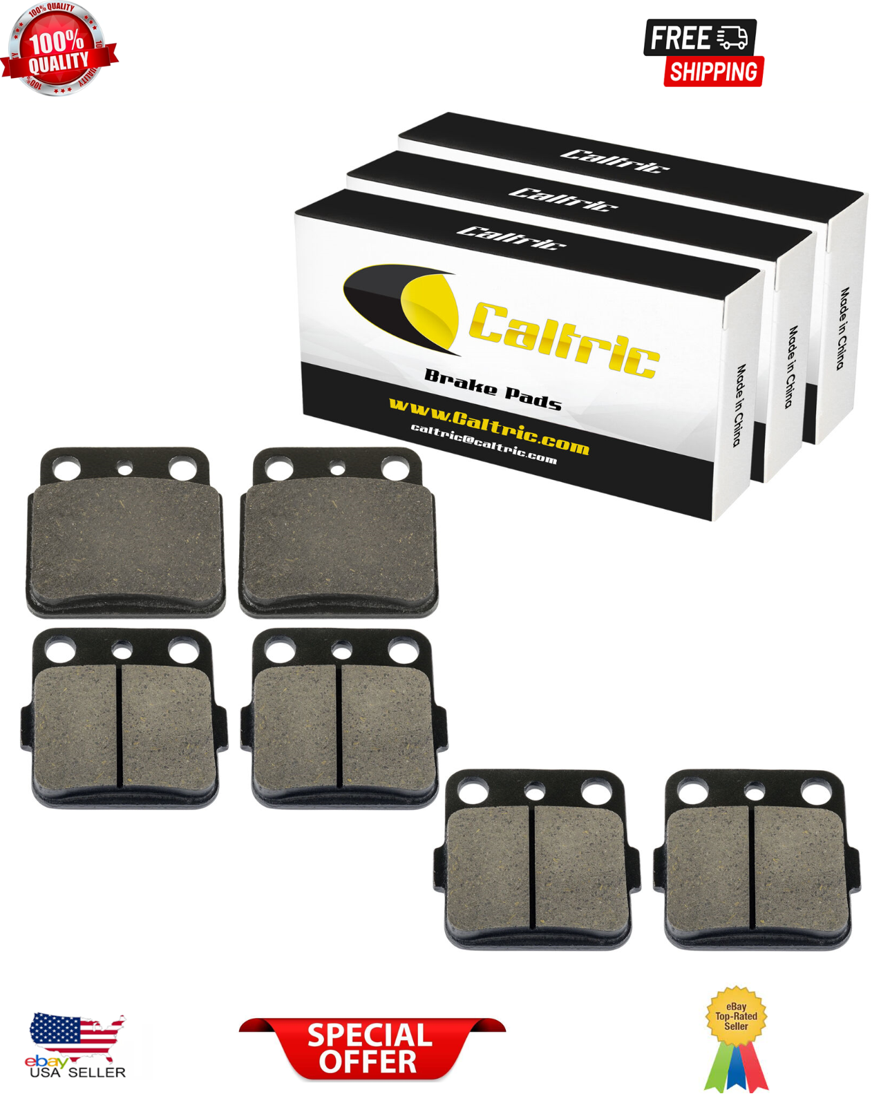 Rear Brake Pads For Suzuki LT-Z400 LTZ400 LT-Z400Z LTZ400Z - Foto 3