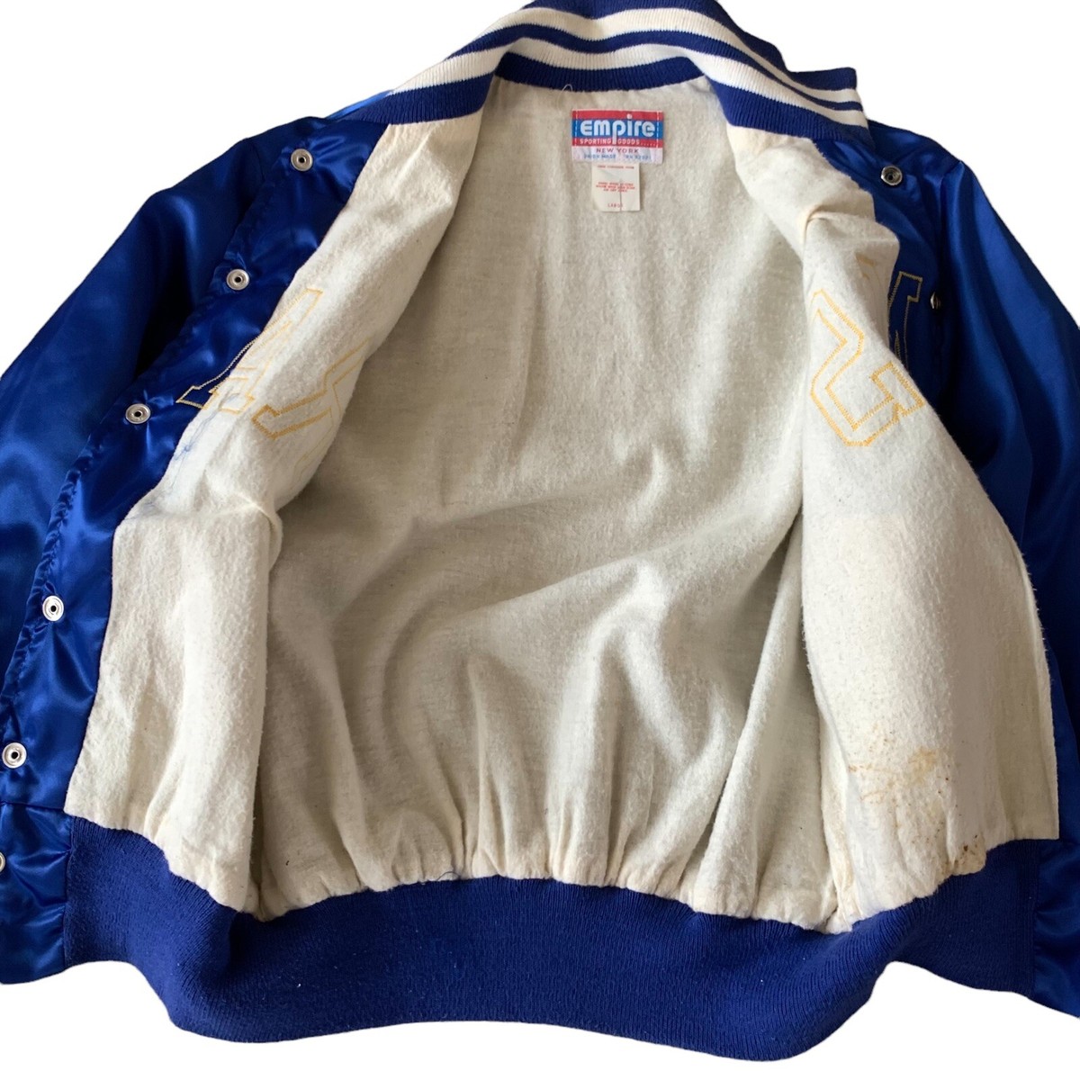 Vintage 80's LA RAMS Jacket NFL Satin Varsity L Football Signed