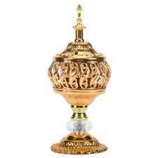 Incense Burner Incense Bakhoor Charcoal Incense Burner Metal Arab Censer Deskto