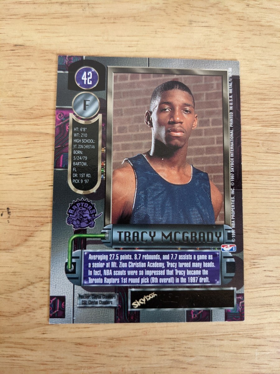 1997-98 Fleer Metal Universe Tracy McGrady RC Rookie Card #42
