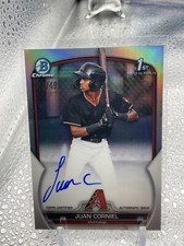 Juan Corniel Auto /499 Refractor 1st Bowman 2023 Bowman Chrome 
