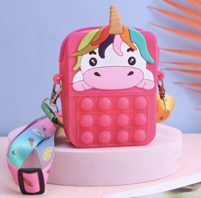 Poppit Kuh Fidget Spielzeug Schultertasche Geldbörse Mädchen sensorisch astd Farbe
