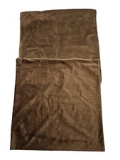 Miulee Velvet Pillow Covers Lot 2 Brown Decorative Throw Zipper Square