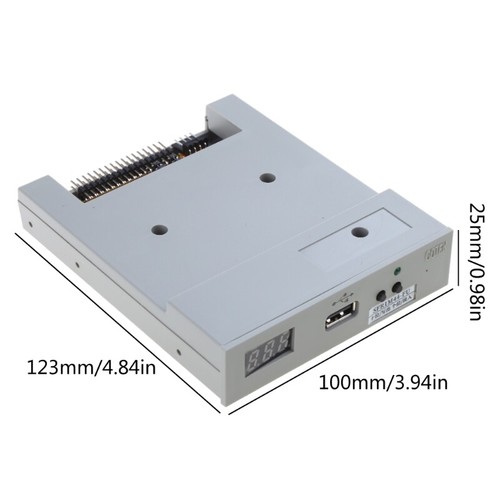 USB Floppy Disk Reader Drive Emulator 3.5in No for Extra Driver Required Plug fo - Afbeelding 7 van 7