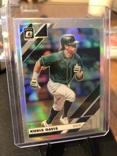 2019 Donruss Optic Prizm Silver Holo Khris Davis Oakland Athletics #169