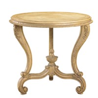 French Heritage Modernly Classic Round End Table on sale French Heritage Modernly Classic Round End Table on sale