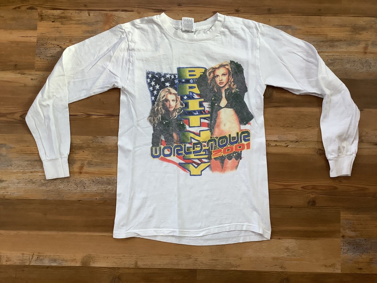 Vintage Britney Spears world tour 2001 concert shirt O-town small