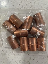10 Pkg - Mueller Industries W 01022P10 Copper Coupling 1/2 x 1/2 in Sweat Dia.