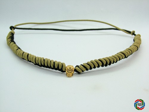 24K GOLD SKULL Adjustable Necklace 
