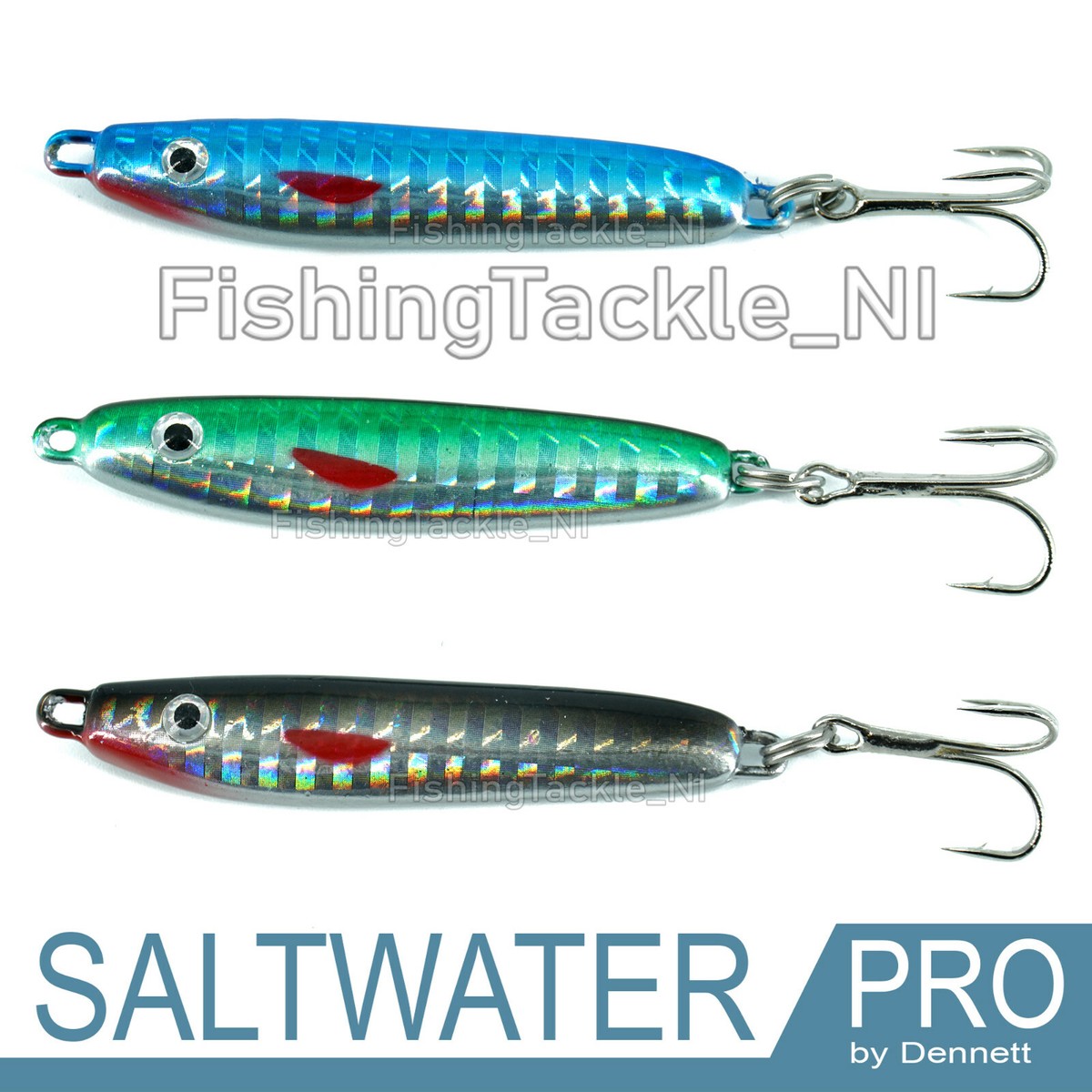 Saltwater Pro Lead Fish Sea Fishing Sprat Lures Jig Spinners Sea
