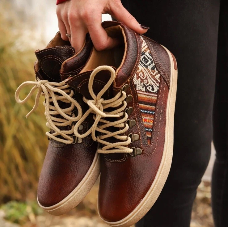 NWT Inkkas Brown Leather Camping Boots Peruvian Inlay Hiking Womens 7 Men’s 5a
Opens in a new window