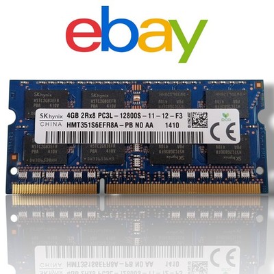   4GB DDR3L RAM Laptop SK hynix PC3L-12800S 1600MHz SODIMM 2Rx8   #2102