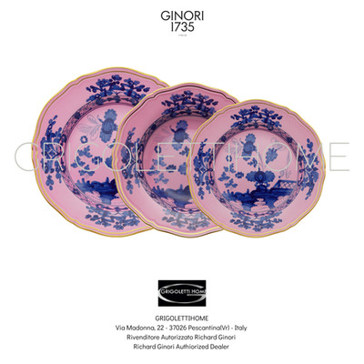 Richard Ginori Azalea Set Geschirr 3-teilig Porzellan Bunt
