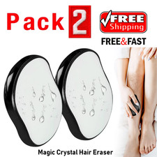 Painless Physical Hair Removal Epilators Crystal Eraser Tool For Body Unisex 2Pc