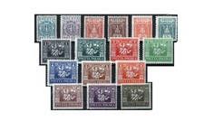 Briefmarke Deutsche Abstimmungsgebiet &Ouml;stl. Oberschlesien Mi-Nr.1-16 gestempelt