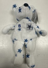 NFL Dallas Cowboys Salvino's Bammers Troy Aikman 8 plush Beanie Bear Vtg 1905