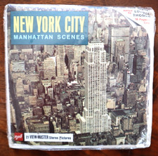 VIEW-MASTER NEW YORK CITY, MANHATTAN SCENES GAF A653 3 REEL SET SEALED 