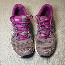 ASICS Girls Kid's GEL Purple Running Shoes Size 5.5 1014A035 Pre-owned
