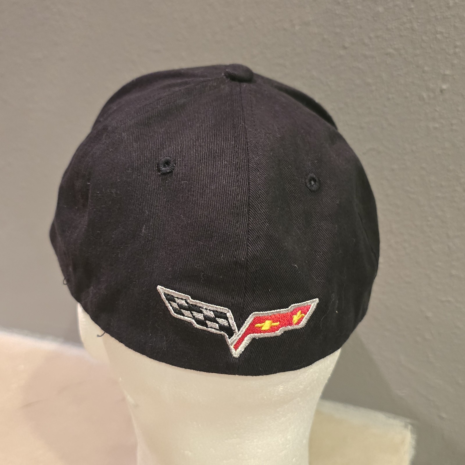 Corvette Baseball Cap Corvette Flags Black Flex F… - image 4