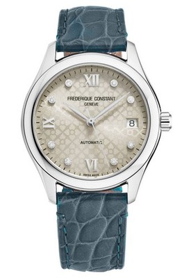Frederique Constant  Blau Damen Armbanduhr FC-303LGD3B6