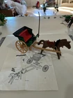Vintage Playmobil Carriage and Horse
