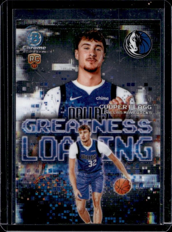 2025-26 Bowman Cooper Flagg Chrome Greatness Loading RC Rookie #GL-1 Mavericks