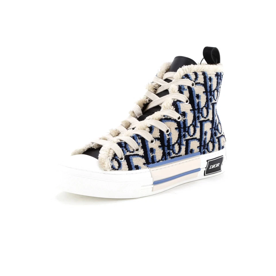 Christian Dior Men's B23 High-Top Sneakers Oblique Tapestry
