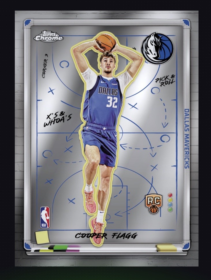 2025-26 TOPPS NBA Chrome Xs And Whoas Rookie RC- COOPER FLAGG (TOPPS DigitaICard