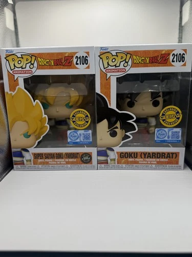 Dragon ball FunkoPop:  Super Saiyan Goku(Yardrat) Geekay Exclusive Chase Bundle