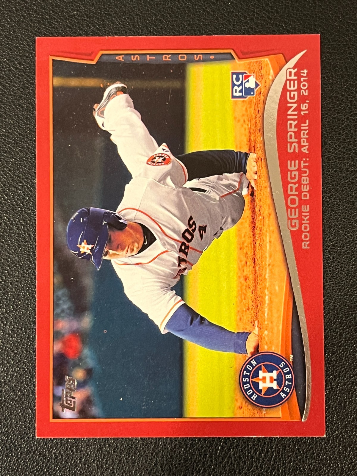 George Springer 2014 Topps Update Rookie Red Border Parallel US-210
